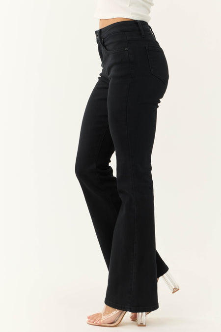 Special A Black Flare Leg High Rise Jeans