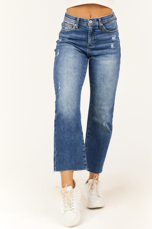 Special A Dark Wash Tummy Control Straight Jeans