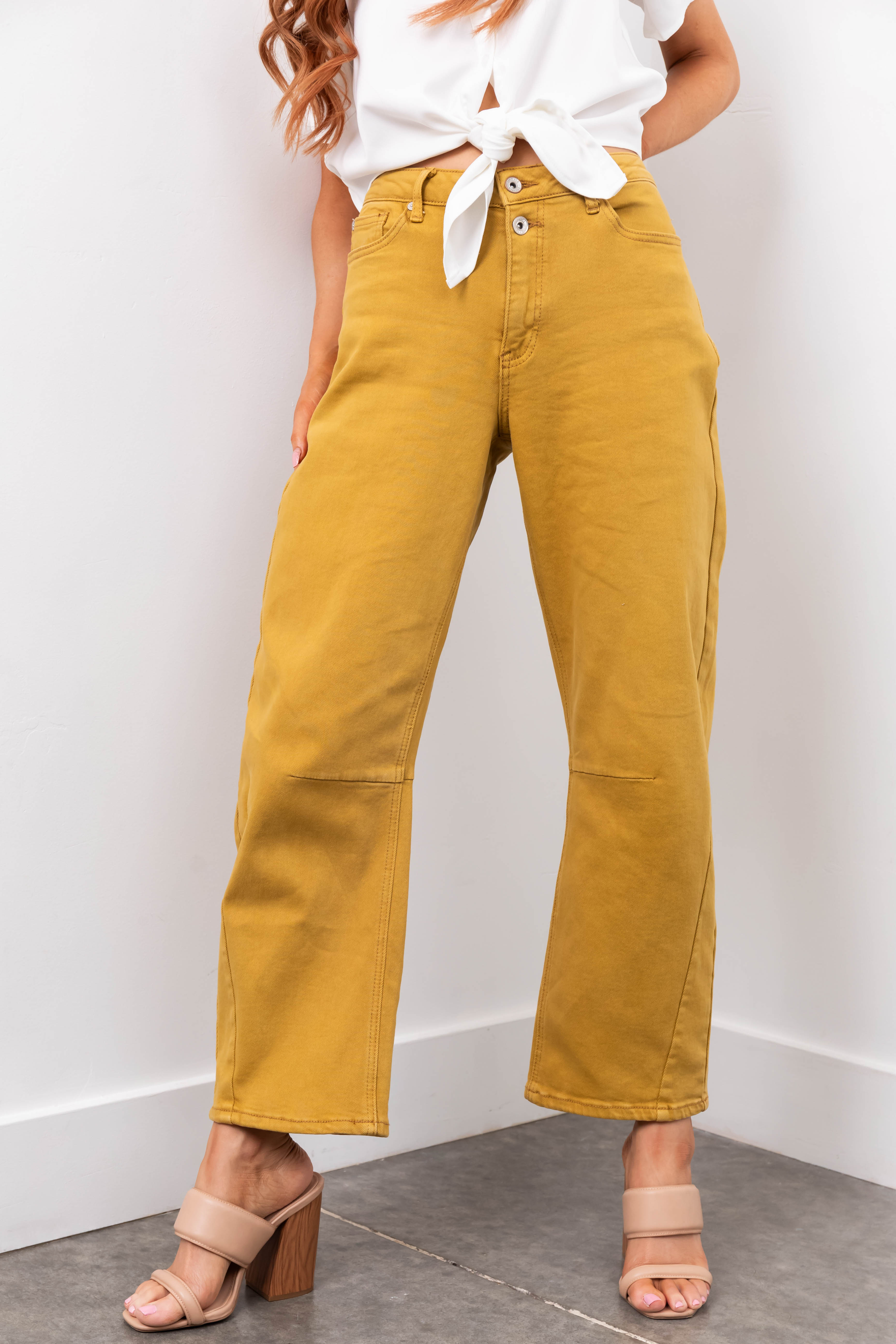 Special A Desert Wide Leg Barrel Jeans