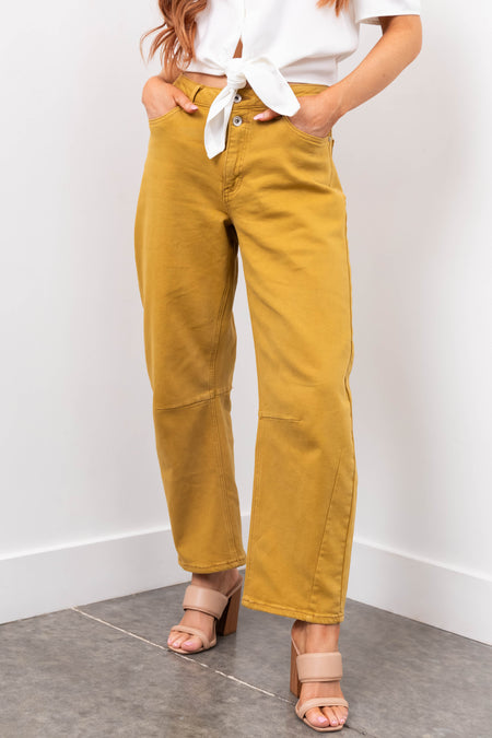 Special A Desert Wide Leg Barrel Jeans