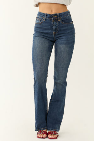 Special A Medium Wash High Rise Bootcut Jeans