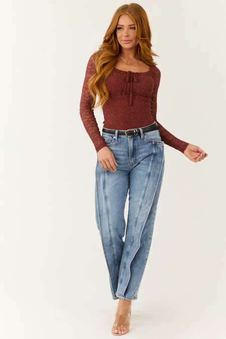 Special A Medium Wash High Rise Straight Jeans