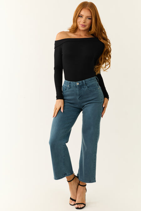 Special A Ocean Tummy Control Wide Leg Jeans