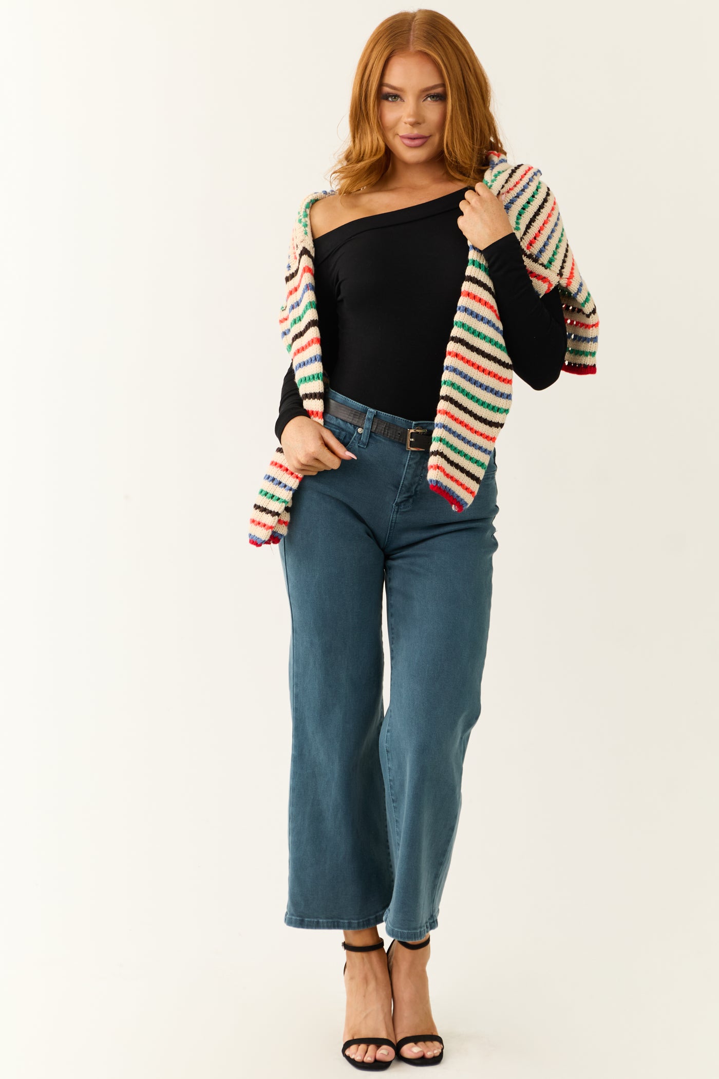 Special A Ocean Tummy Control Wide Leg Jeans