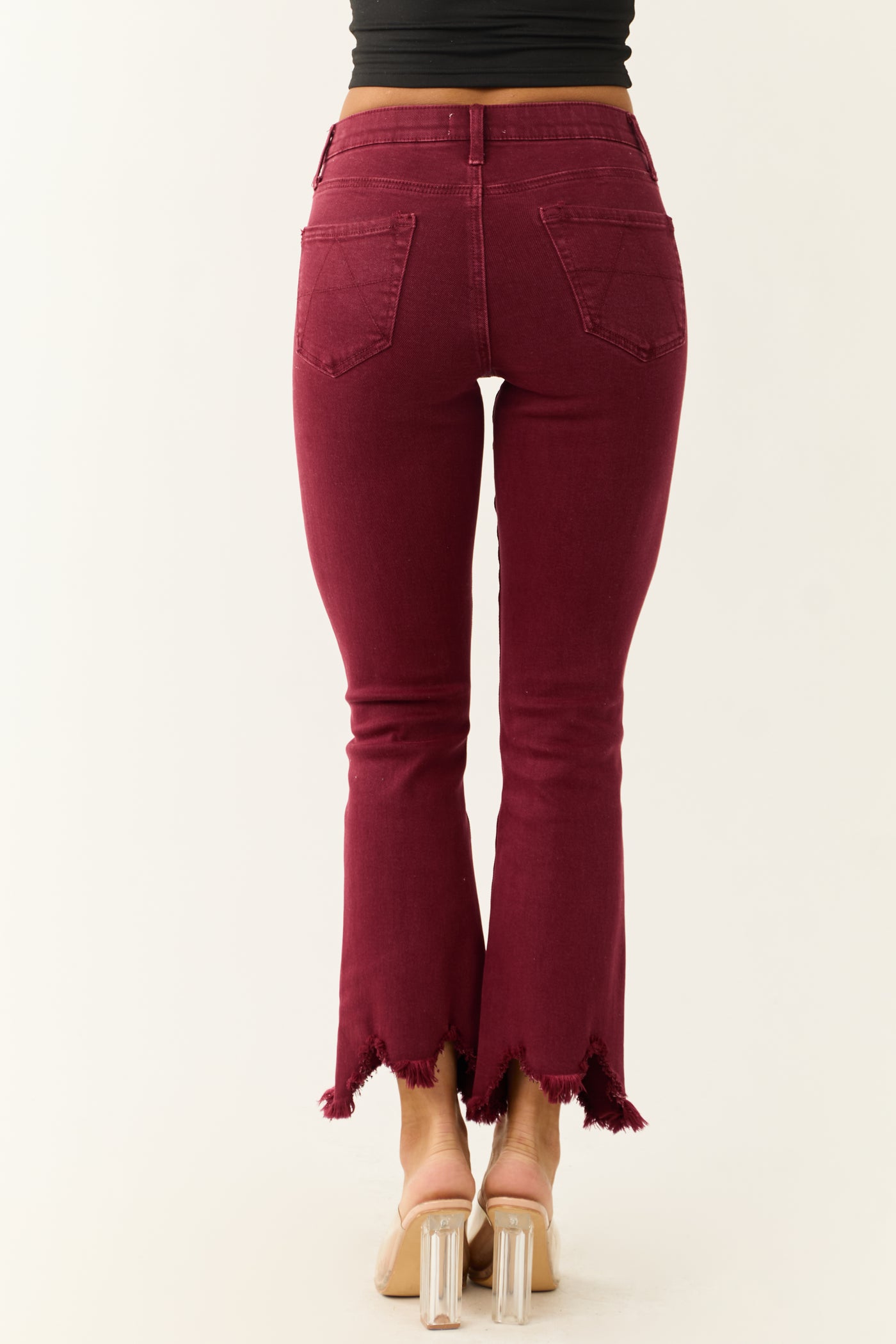 Special A Ruby Tummy Control Kick Flare Crop Jeans