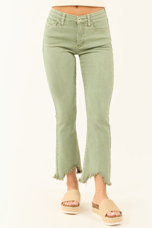 Special A Sage Tummy Control Kick Flare Crop Jeans