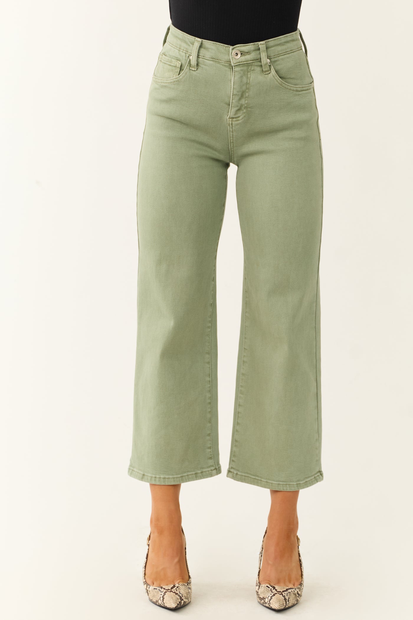 Special A Sage Tummy Control Wide Leg Jeans