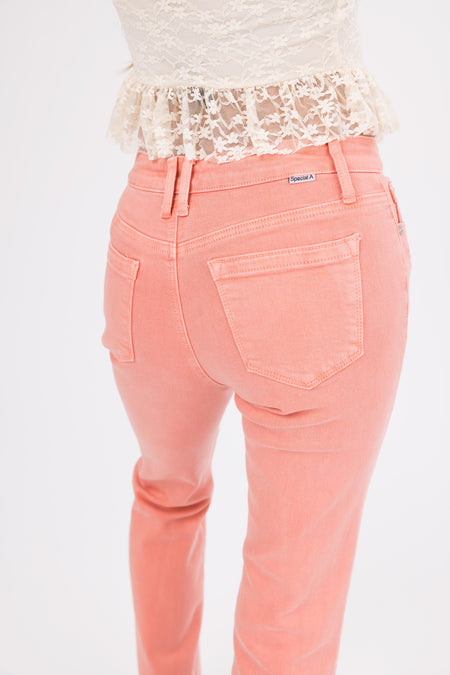 Special A Salmon Slim Bootcut Jeans