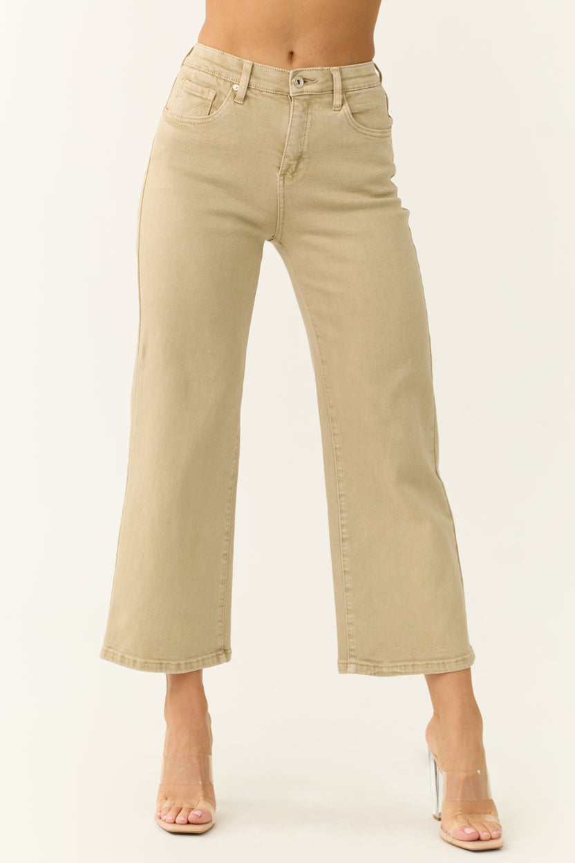 Special A Sand Tummy Control Wide Leg Jeans