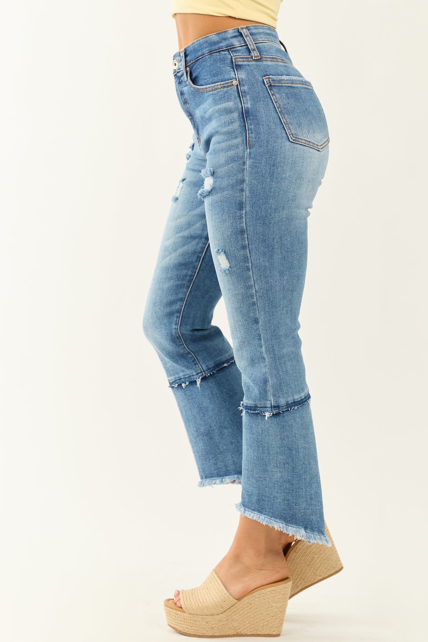 Special A Stretchy Tummy Control Kick Flare Jeans