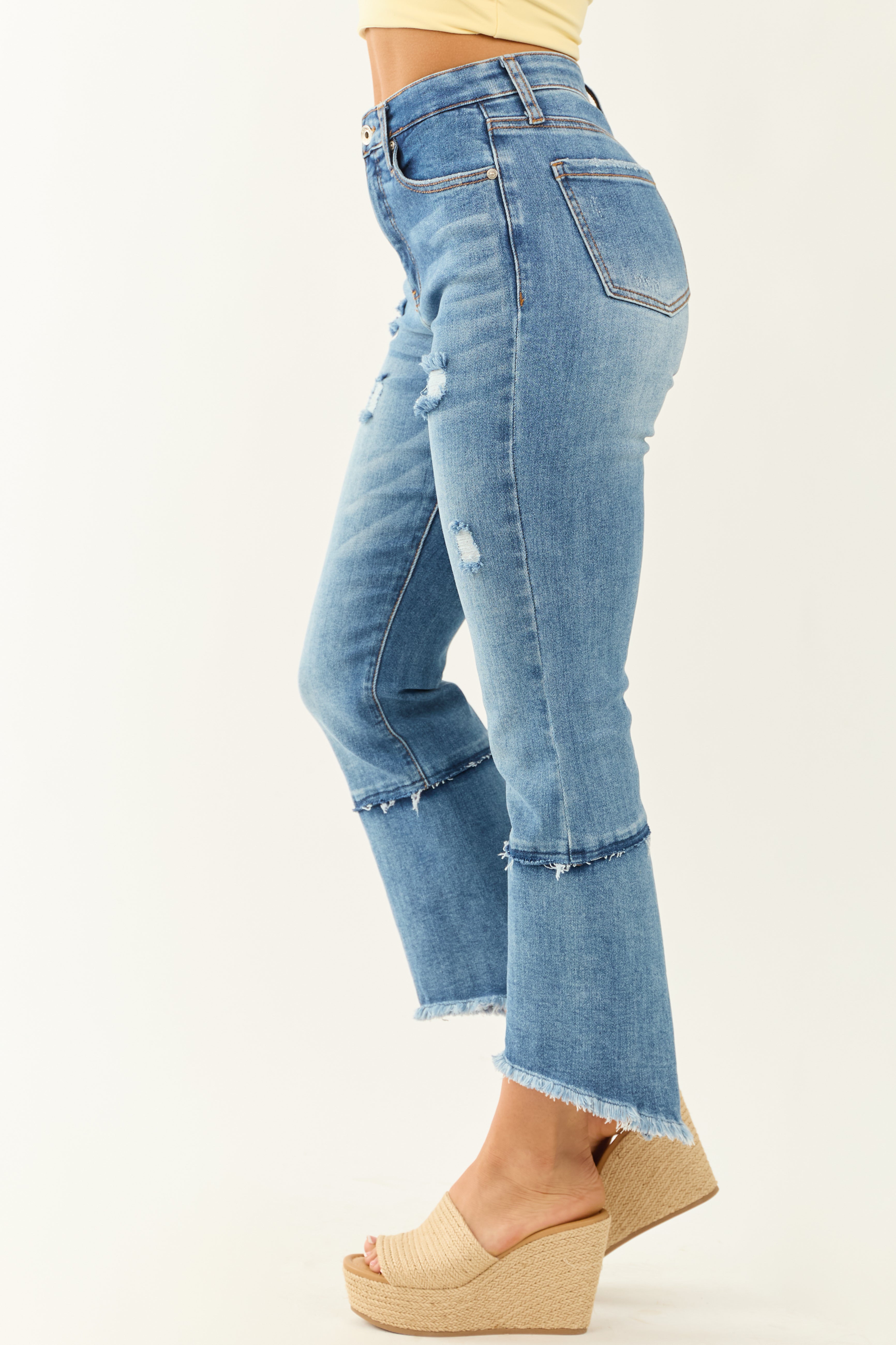 Special A Stretchy Tummy Control Kick Flare Jeans