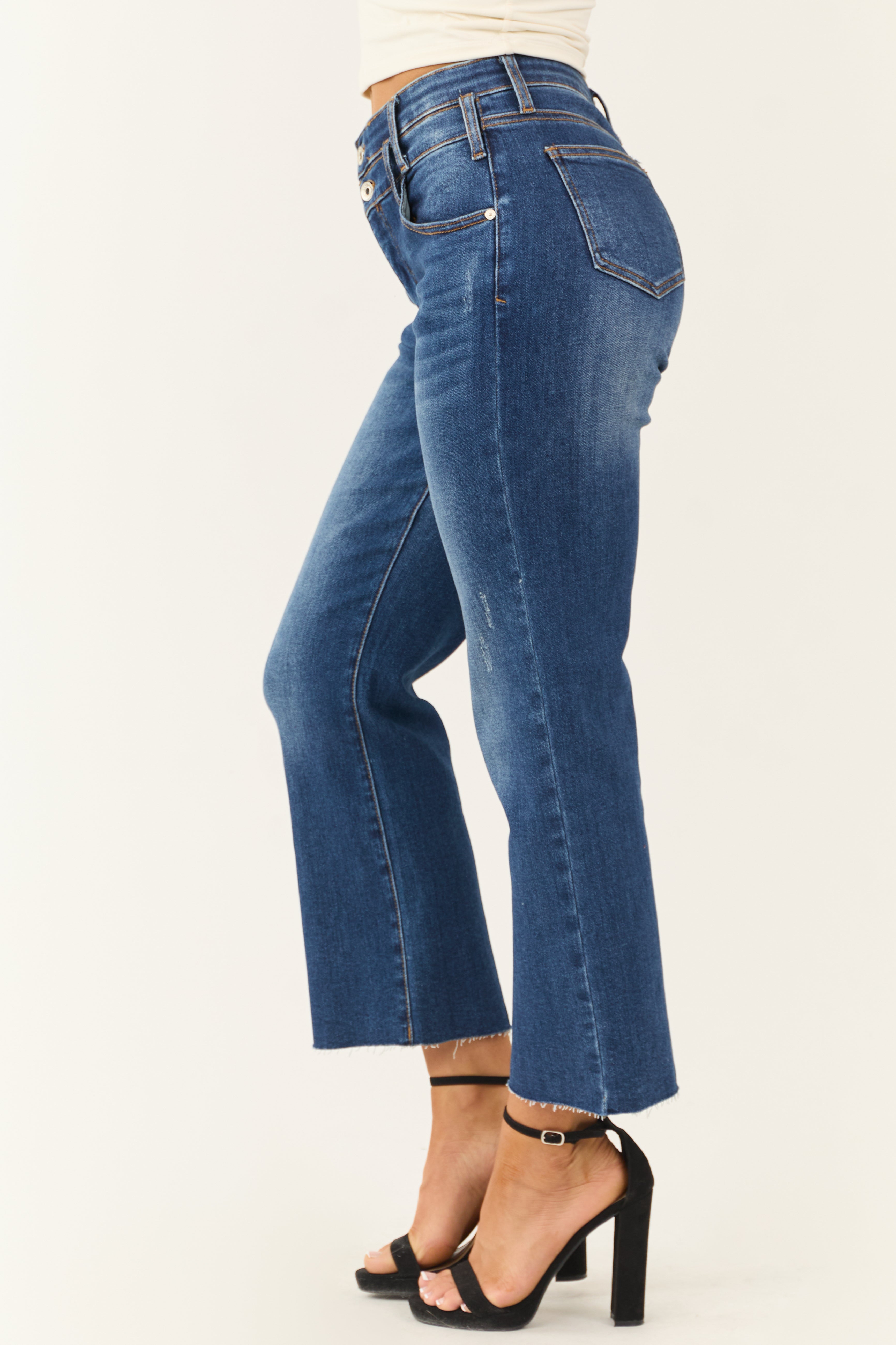 Special A Tummy Control Dark Wash Dad Jeans