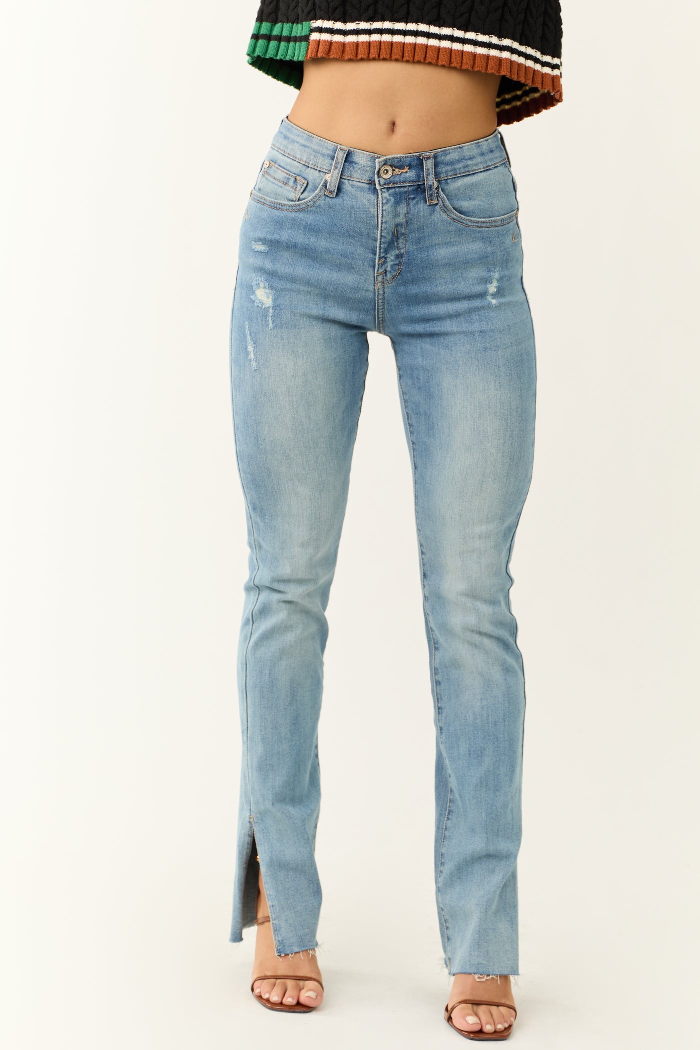 Special A Tummy Control Slim Bootcut Jeans