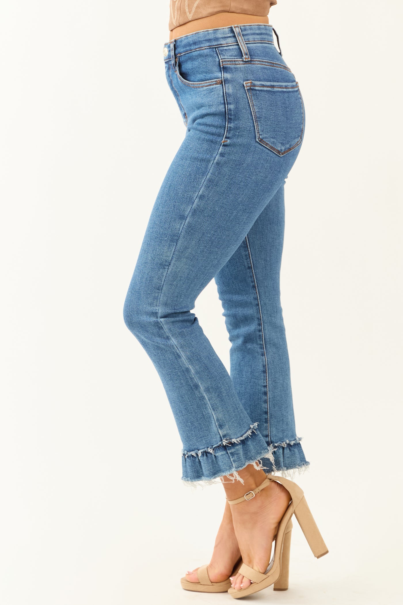 Special A Tummy Control Stretchy Kick Flare Jeans