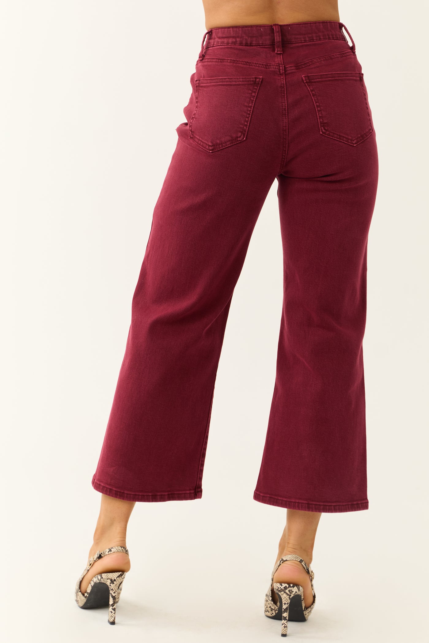 Special A Wine Tummy Control Wide Leg Jeans