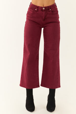 Special A Wine Tummy Control Wide Leg Jeans