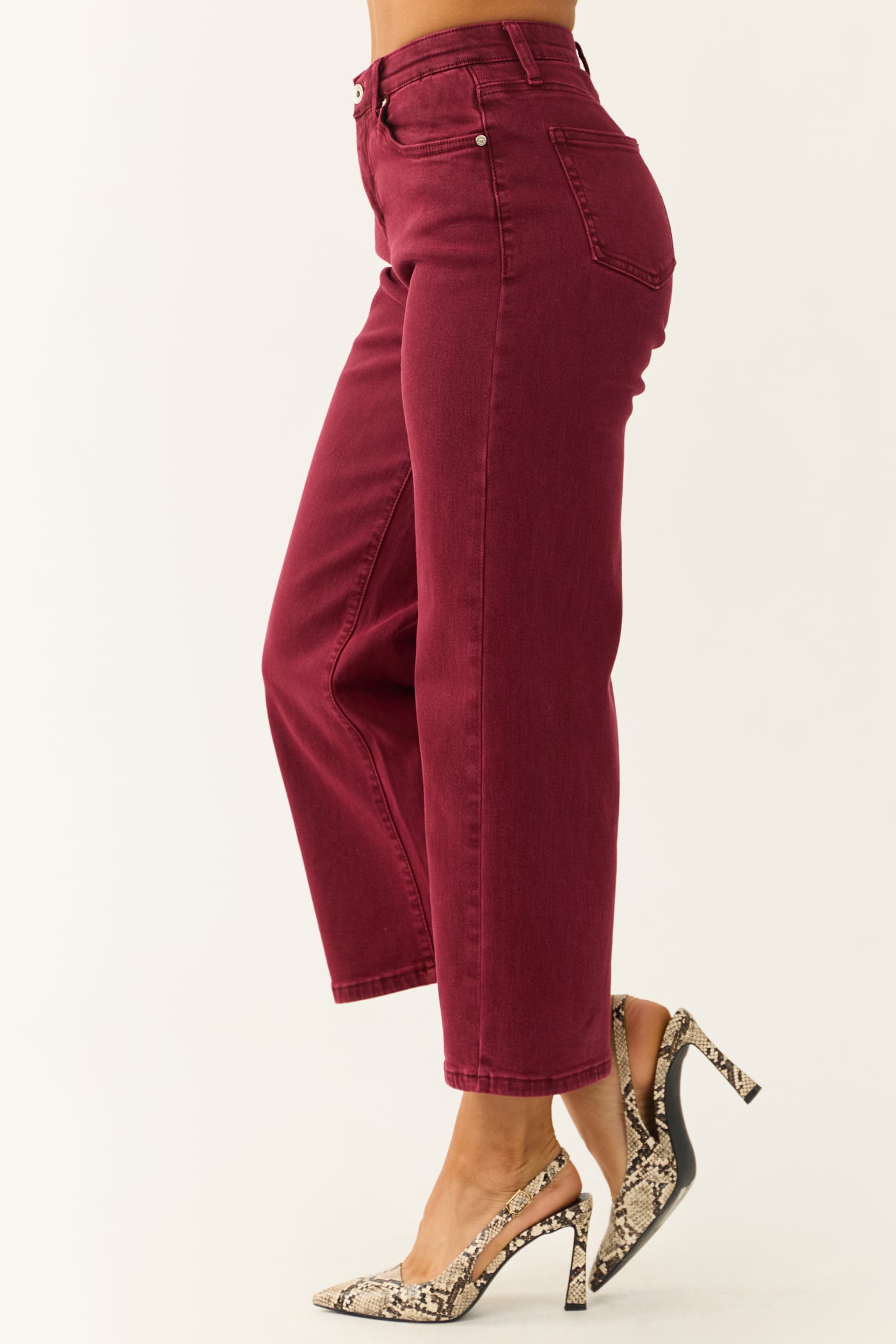 Special A Wine Tummy Control Wide Leg Jeans