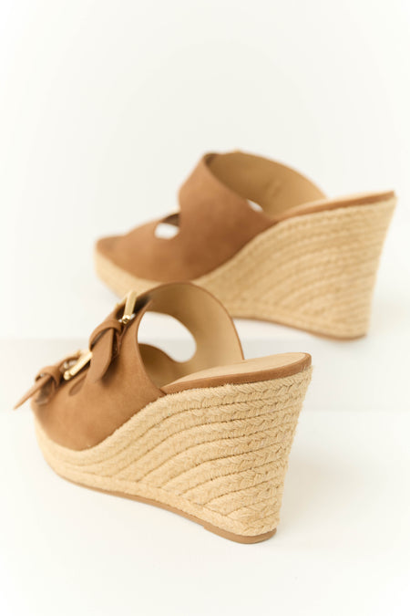 Spice Double Strap Espadrille Wedges