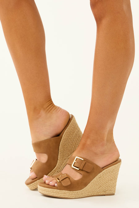 Spice Double Strap Espadrille Wedges