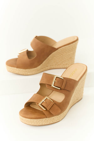 Spice Double Strap Espadrille Wedges