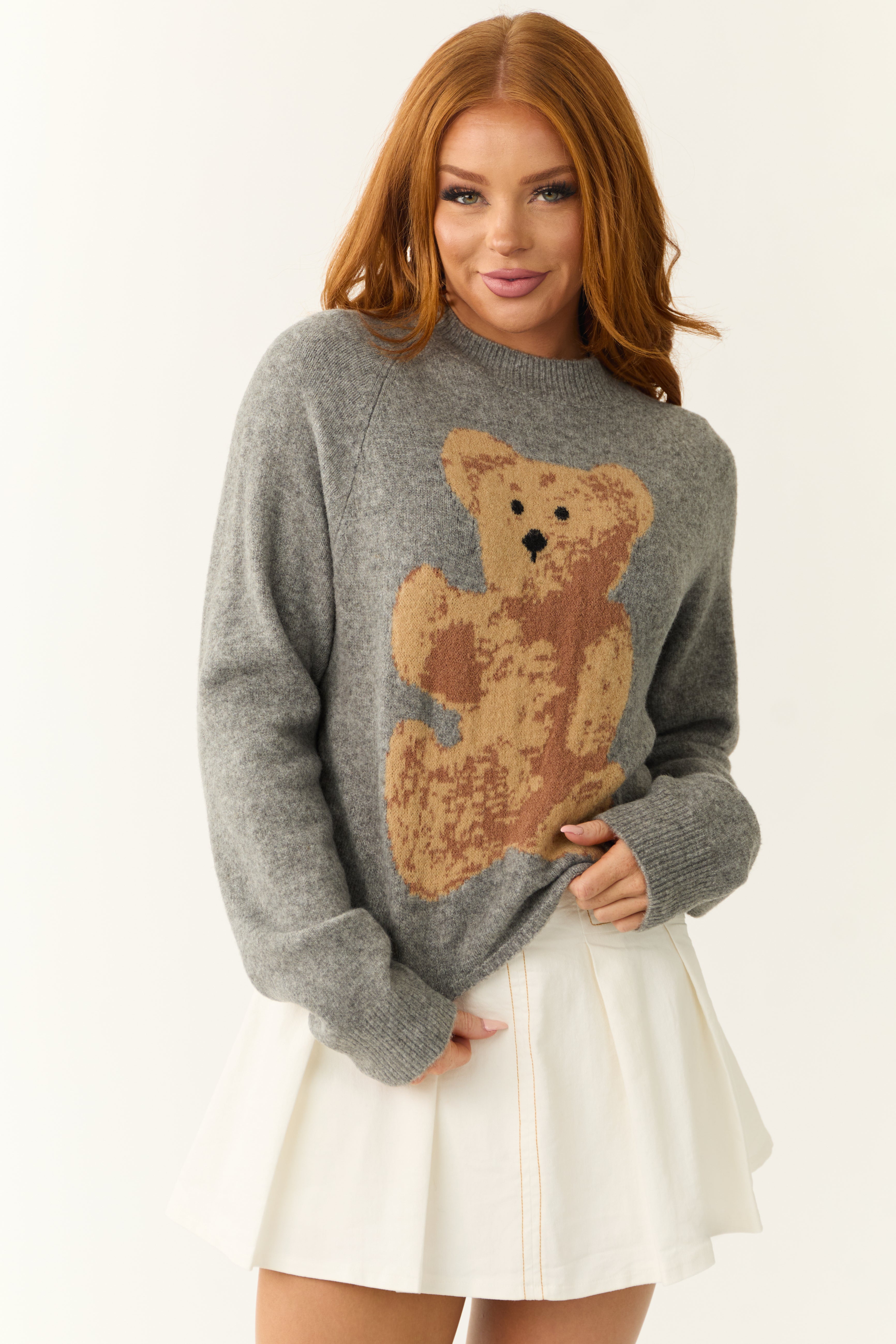 Sold Out NYC Teddy Bear Cropped 2024 Pullover Sweatshirt