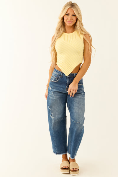 Sunshine Handkerchief Hem Sleeveless Top