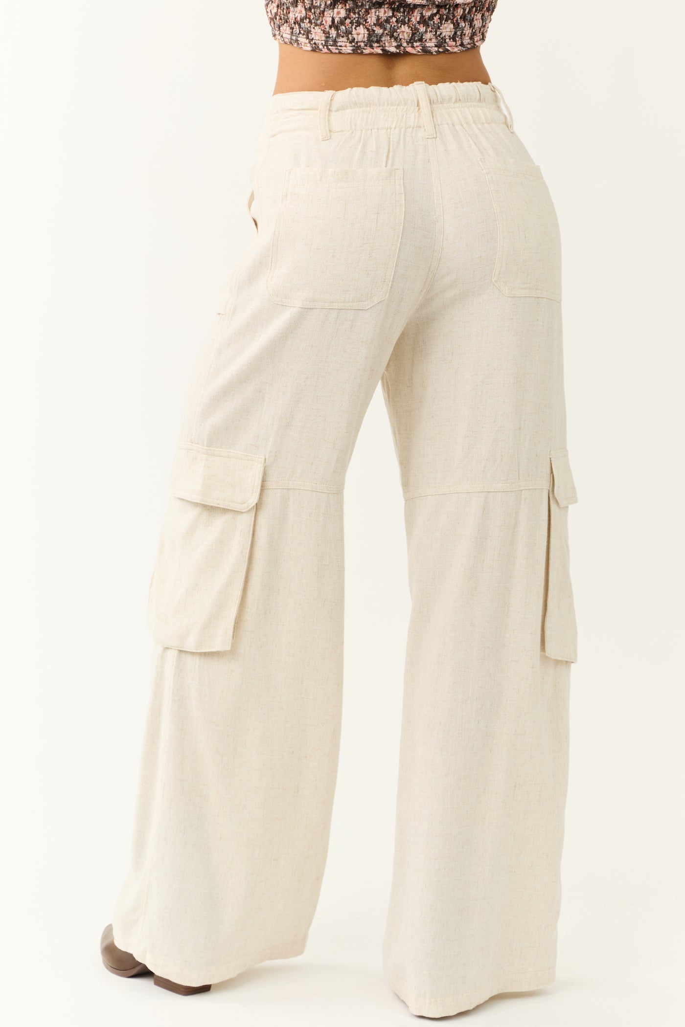 Vanilla Relaxed Fit Wide Leg Cargo Pants