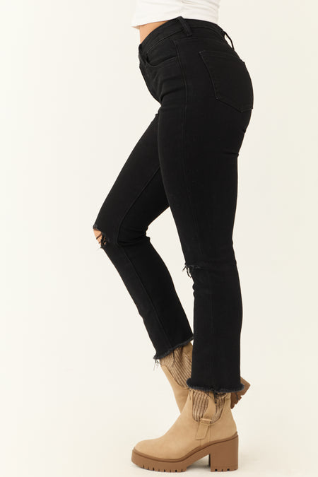 Vervet Black High Rise Slim Straight Jeans