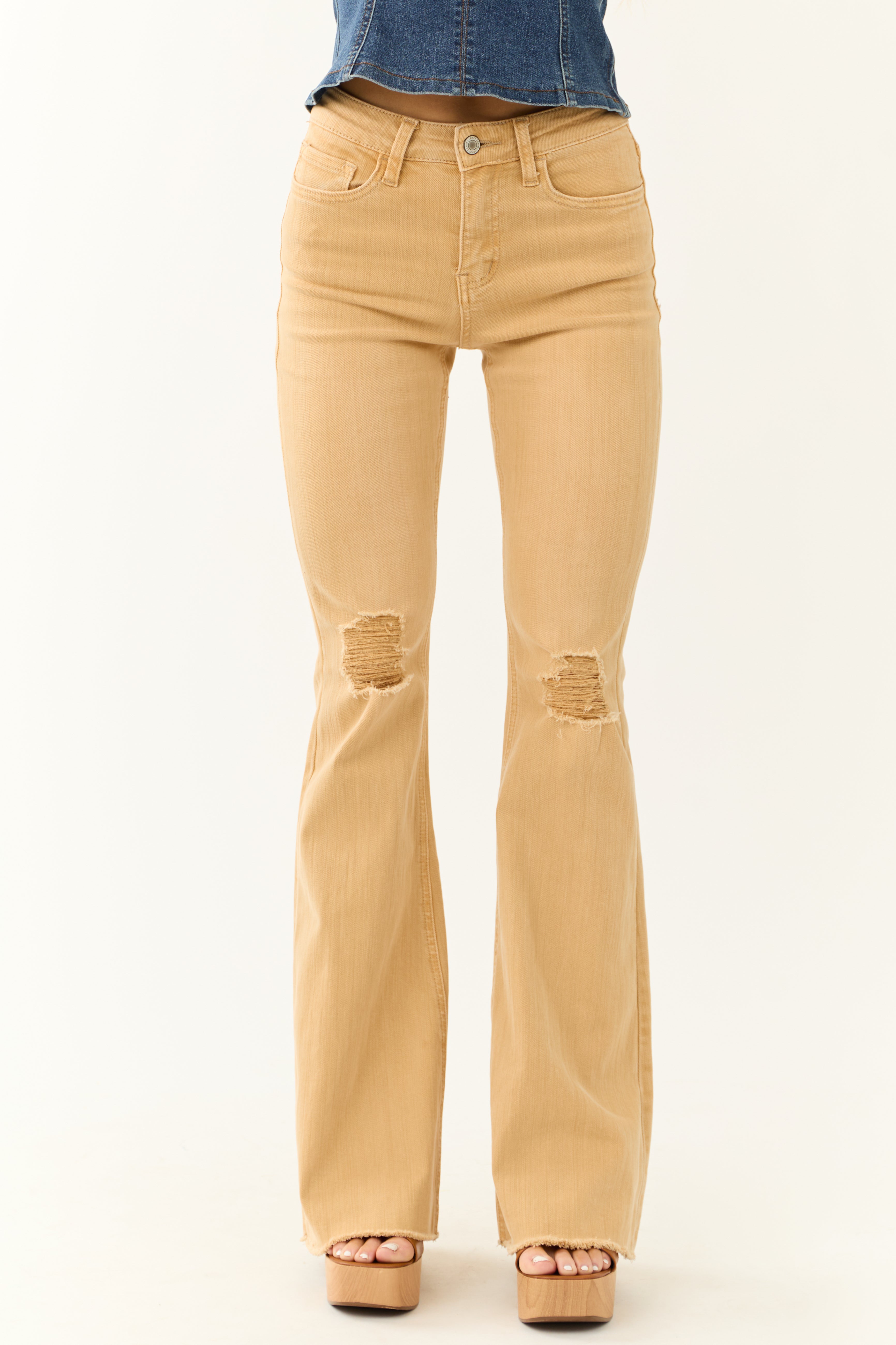 Mustard coloured jeans ladies best sale