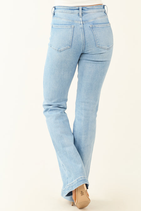 Vervet Light Wash Bootcut Mid Rise Jeans