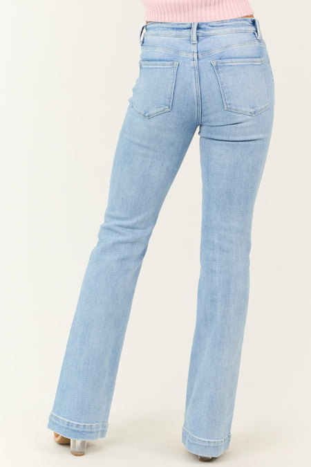 Vervet Light Wash Bootcut Mid Rise Jeans