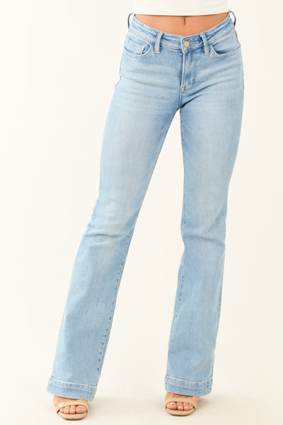 Vervet Light Wash Bootcut Mid Rise Jeans