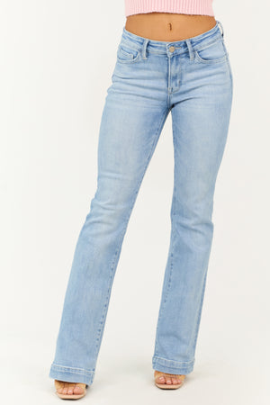 Vervet Light Wash Bootcut Mid Rise Jeans