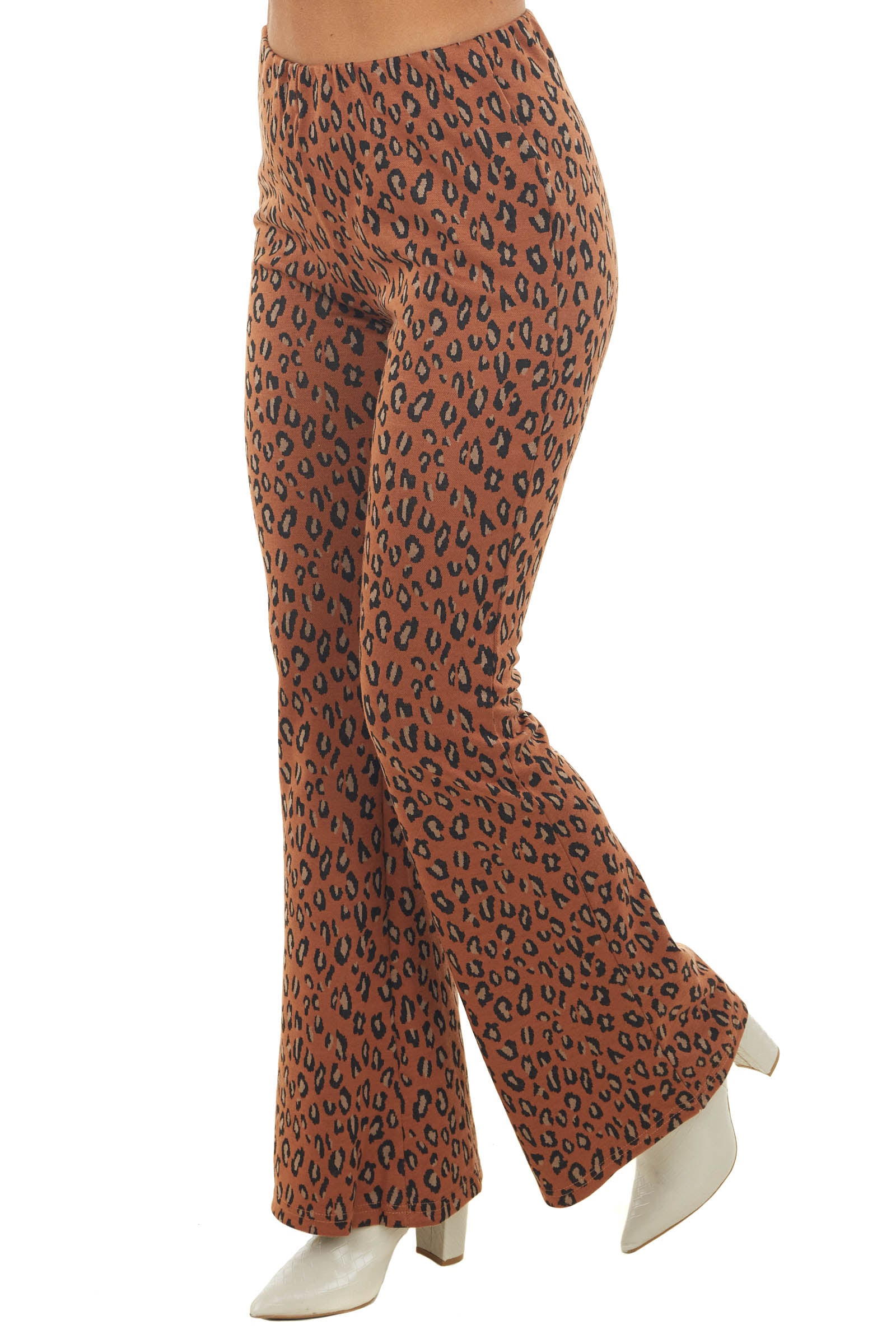 Burnt orange sale flare pants