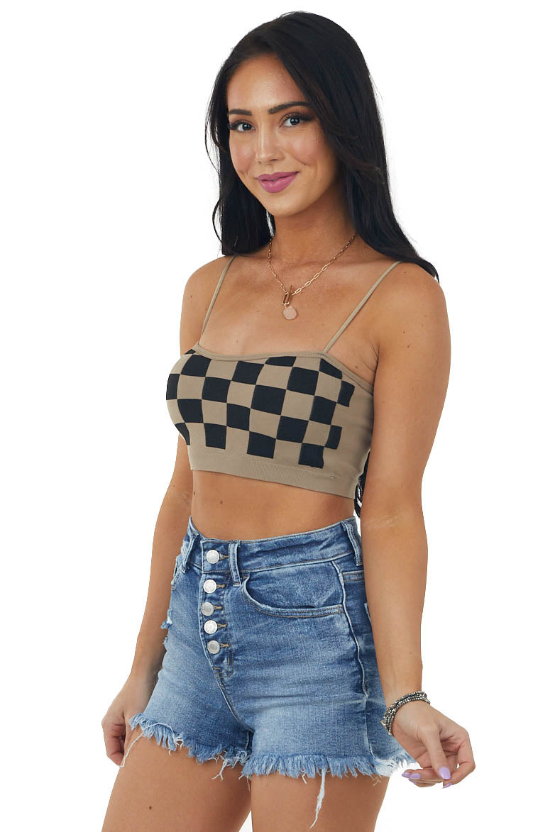 Checkered bralette hot sale