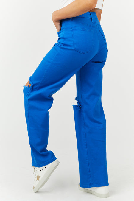 Harper Cobalt Wide Leg Jeans