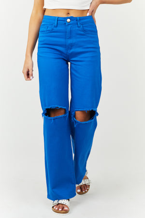 Harper Cobalt Wide Leg Jeans