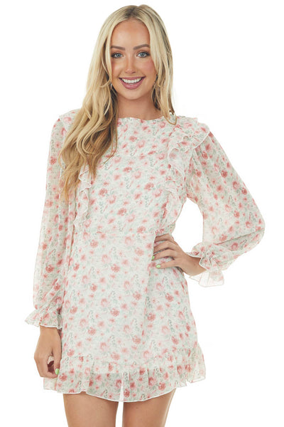 Missguided milkmaid dress with lace hotsell up detail in floral print