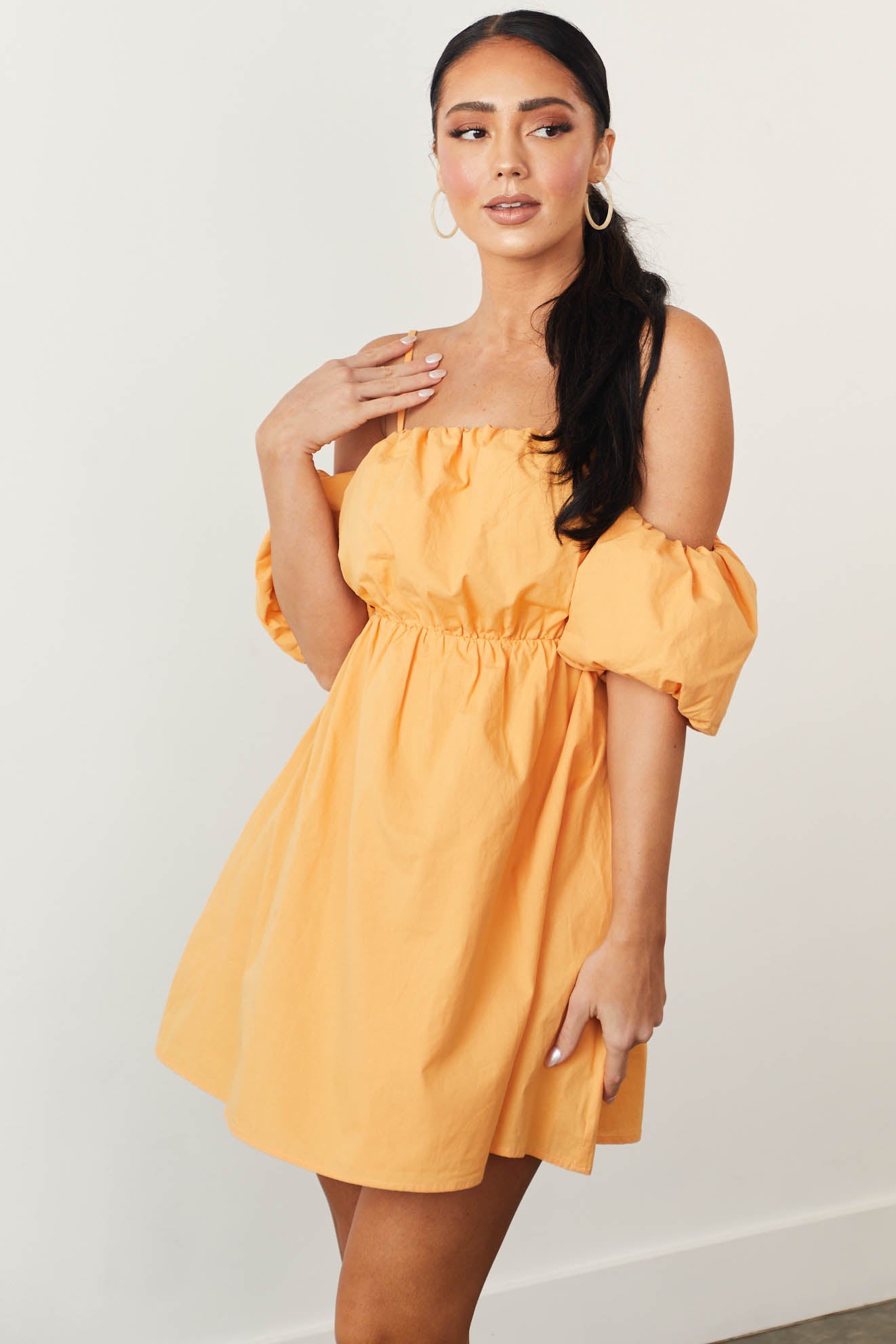 Mango cold sale shoulder dress