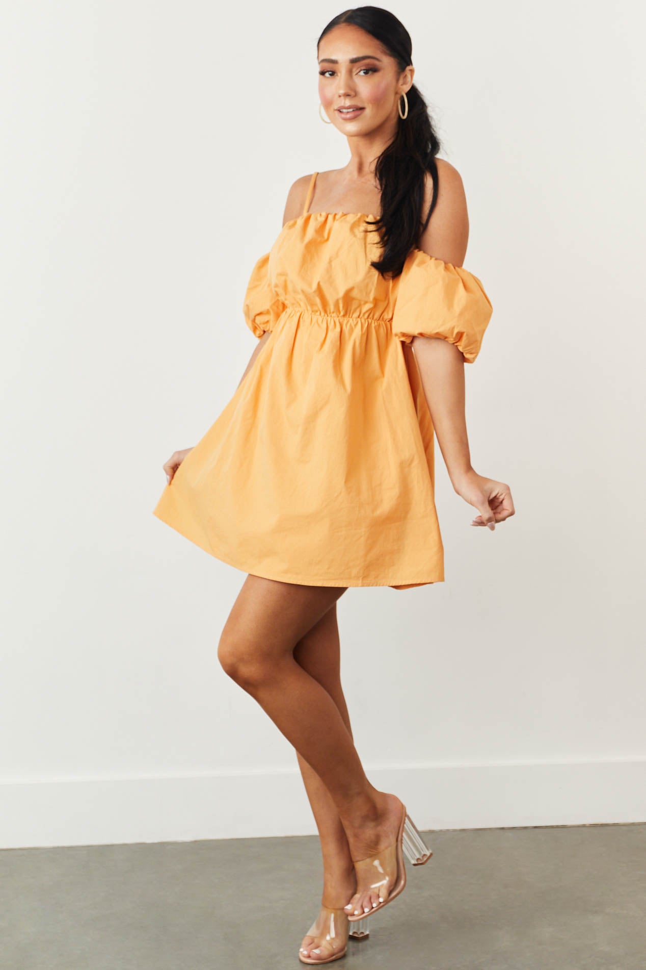 Mango cold shop shoulder dress