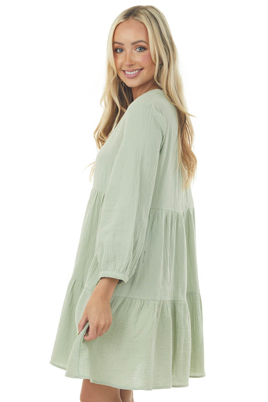 Louise - Ivory Sweetpea Dress in 2023  Short sleeve dress shirt, Mint dress,  Mandarin collar