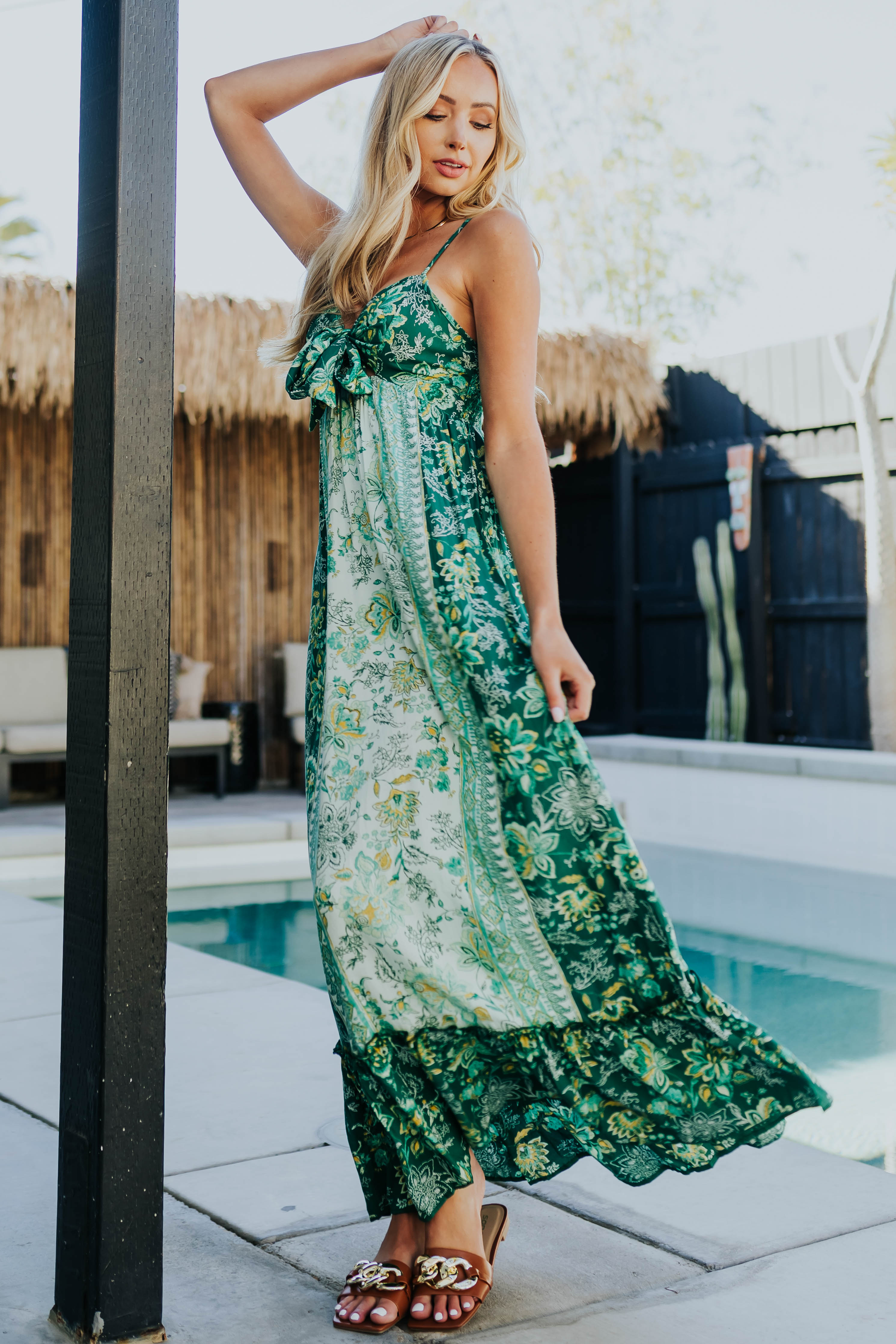 Lime lush maxi store dress