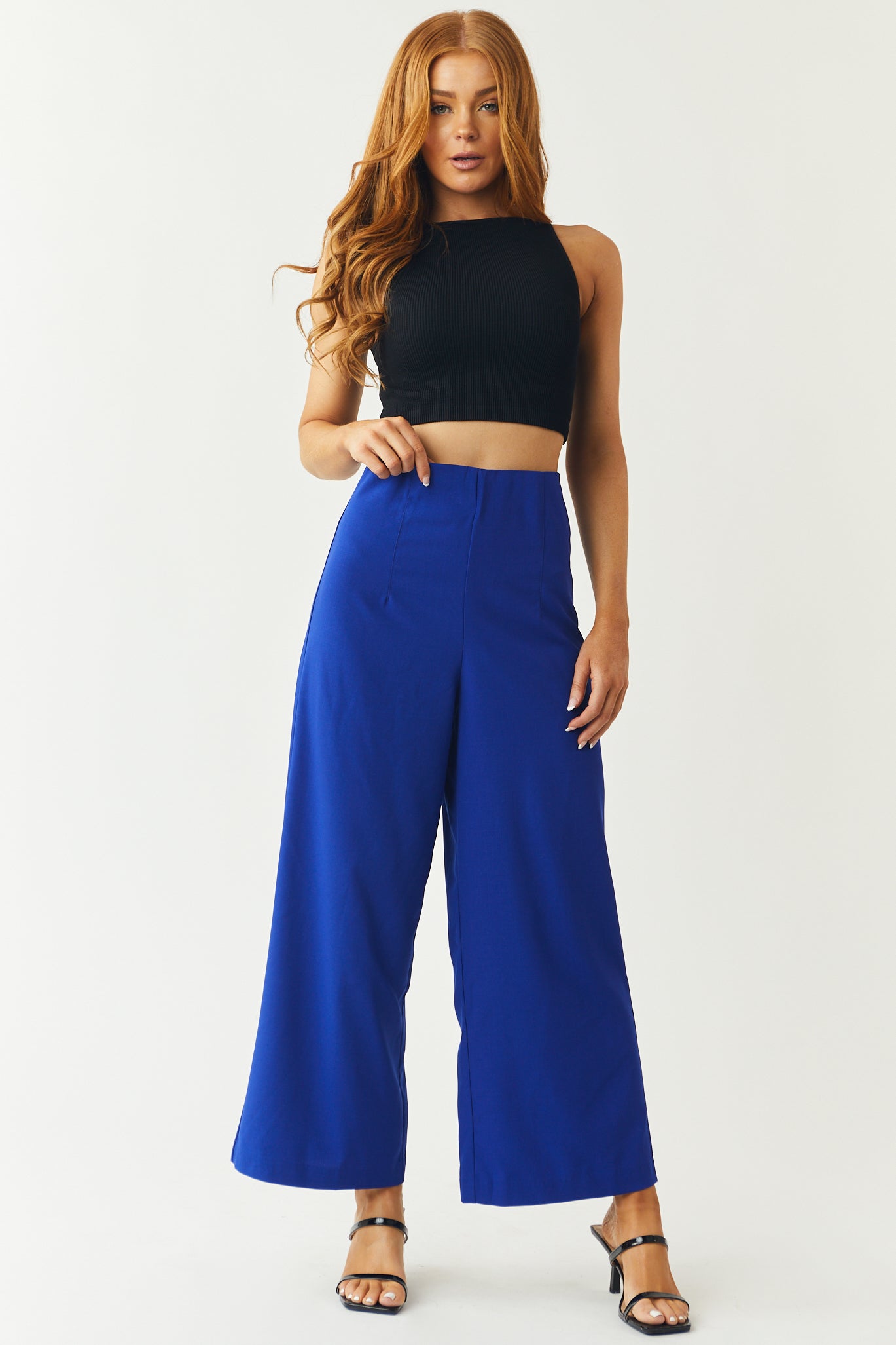 Royal blue hot sale capri pants