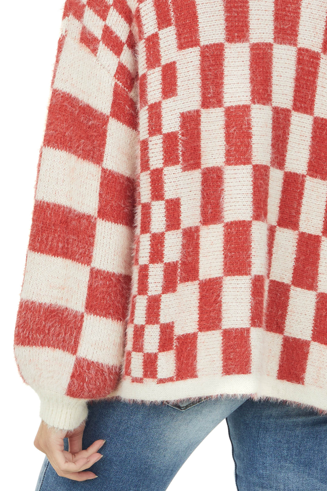 LOUIS VUITTON cardigan 1A5RAZ Checkerboard cardigan wool/Ka Stains