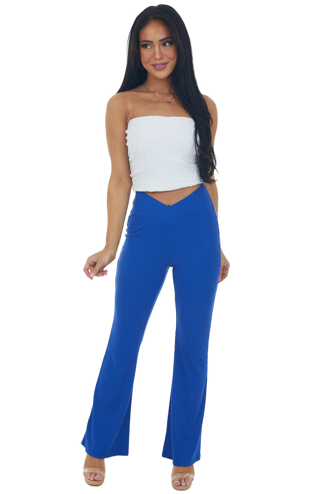 Hallie High Rise Flare Dress Pants Royal – Spoiled Rotten, 40% OFF
