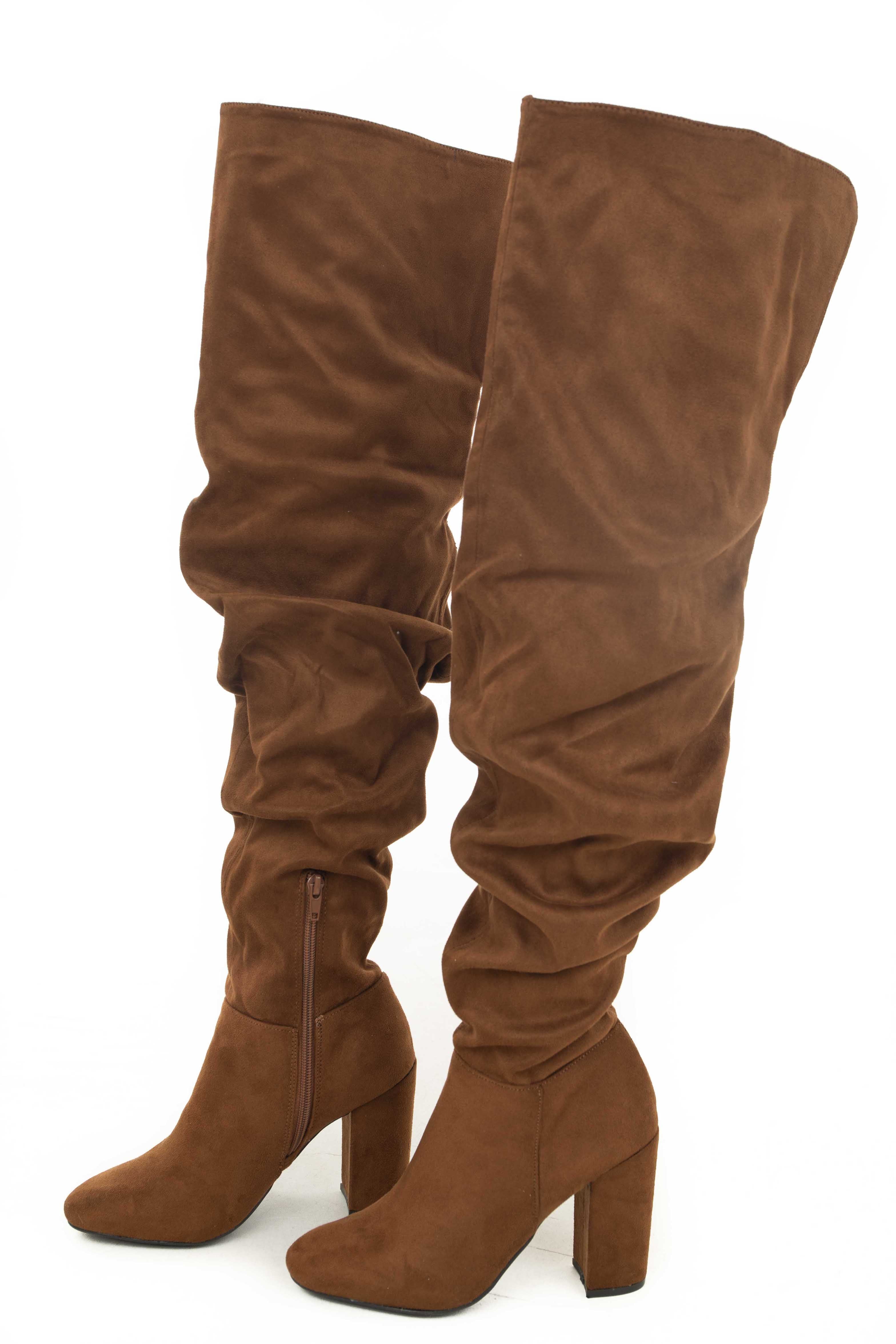 Scrunch thigh sales high boots