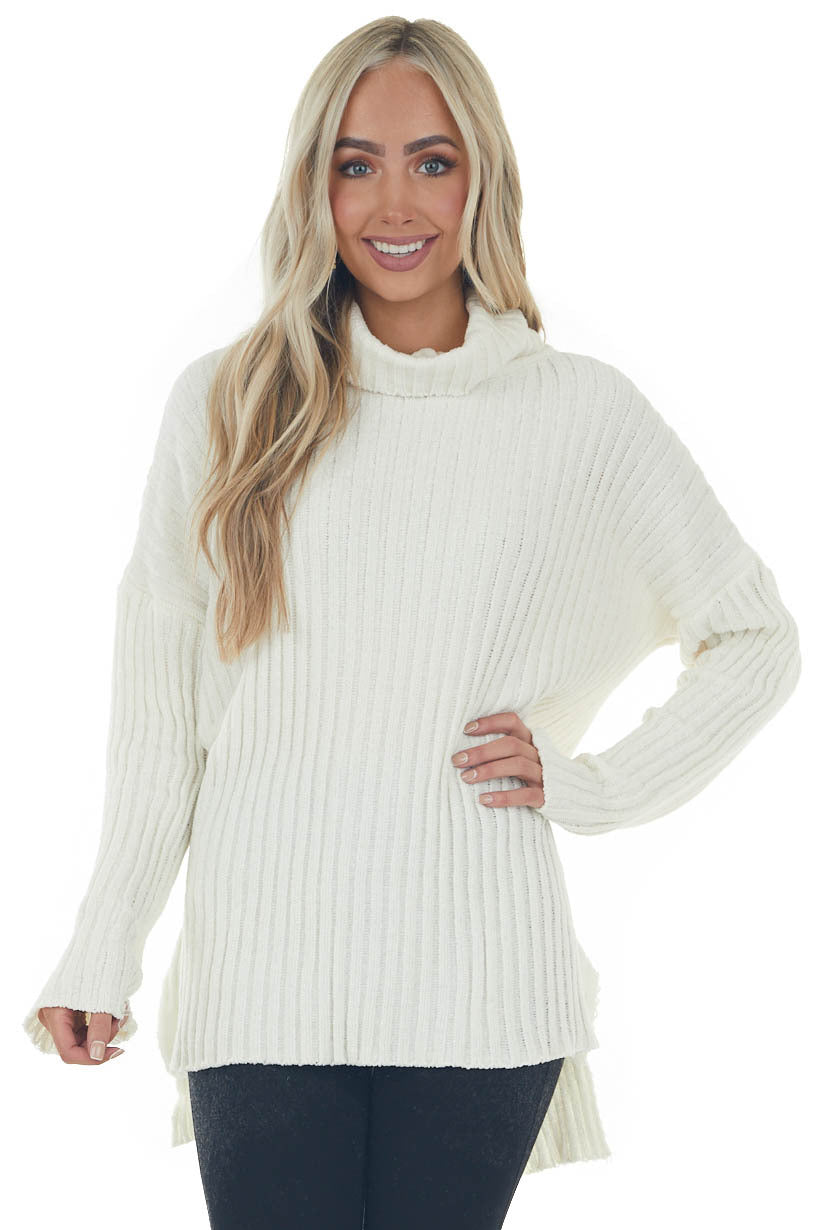 Cream cowl hot sale neck jumper